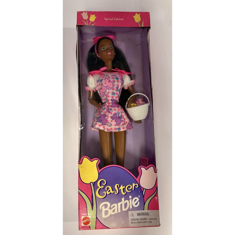 Easter Barbie Doll 1996 Special Edition Mattel #16317 African-American NRFB